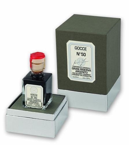 J0370 Condimento Balsamico Riserva Argento - 50 Travasi (50 ml - 1.69 fl. oz)