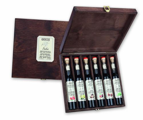 J1615 Coffret bois avec 6 SABA (6x100ml - 6x3.38 fl. oz)