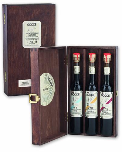 K1600 Wood set 3 Balsamic Condiments  (3x100ml - 3x3.38 fl. oz)