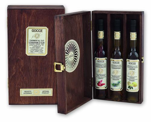 K1610 Cofanetto legno con 3 Oli Aromatizzati (3x100 ml - 3x3.38 fl. oz)